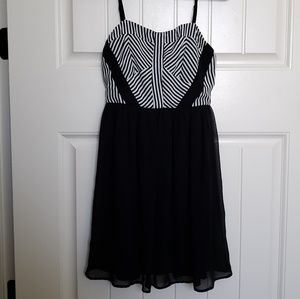 Black and white dress